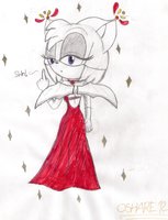 Ruby beauty dress by oshare12 - red, girl, bat, dress, beauty, ruby