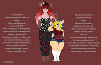 Dawn and Lynn Ref by Bratcatt - female, corgi, panda, couple