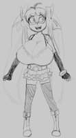 Shiori Aikawa by TheAmariaShadow - sketch, female, glasses, human, lolicon, refsheet, original character, oppai loli