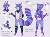 Poptart Reference Sheet! by TastyPoptart - red, red panda, male, hybrid, glasses, scarf, reference sheet, panda, fennec, character sheet, warmers, music, character, sheet, reference, poptart, fenwah