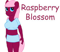 My MLP:FIM OC Raspberry Blossom by joshp1 - female, pony, mlp fim, mlpfim, anthro pony, anthro mlp