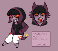 Gengar Ashi by GengarAshi - female, pokemon, sona, gengar