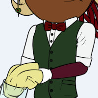 AH'M ROOTRICK by SexMajin - ram, male, dreadlocks, badass, bartender