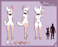 Bloom by Shikka - female, leather, collar, deer, art, scars, shikaro, shikka