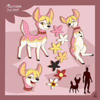 Meringue Ref Sheet by Shikka - female, reference sheet, pokemon, shikaro, deerling, shikka
