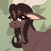 Heidrun by fibs - goat, female, feral, character, busty, teats, huge teats, massive teats