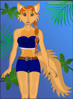 My Name is Fuzzy by OmegaFuzzy - female, wolf, bisexual, exhibitionist, fursona, orange/tan
