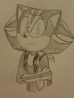 Introducing...Sombra! by A7xHarenzumi - hybrid, hedgehog, black arms