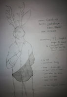 Carduus reference by Carduus - male, rabbit, shirt, buck, fursona, jackalope, male solo, furryanthro