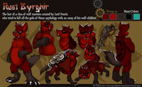 Ancient Wolf Wargs Ref Sheet (CM) by Hirousan - cute, wolf, metal, adorable, aura, werewolf, chubby, anthro, feral, fur, furry, ref sheet, ancient, fang, crossbow, hirou-san, hirousan, ancient wolf, crossbow energy