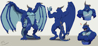 Belmont by Belmont - dragon, male, reference sheet, western dragon