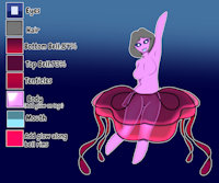 My Sona! by Twiggler - female, reference sheet, mermaid, fursona, sona, jellyfish, referencesheet, monster girl
