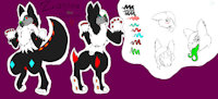 Zantas the Toxic Charcanine by FrozenFangs - herm, ref, frozenfangs, charcanine, zantas