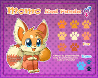 Momo full ref by Karissa - red panda, genderfluid