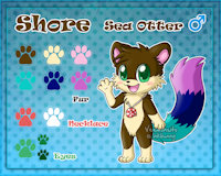 Shore reference by Karissa - male, sea otter