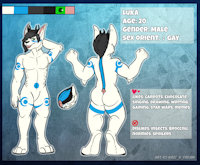 Luka the Jackolope Reference Sheet by LukaBun - bunny, male, rabbit, reference sheet, reference, lagomorph, jackolope, male solo