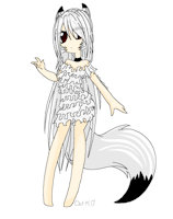 Lacie by FluffButtowo - female, wolf, spirit, yokai