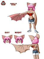 Amalia Reference by MisutaaHakkusuueru - female, reference sheet, vampire bat, over the eye bangs