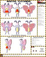 Martha Flutamere Refsheet by MisutaaHakkusuueru - female, reference sheet, anthro, four arms, original character, large breasts, moth, martha flutamere
