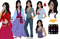 Aurelia Lupei by AFoxOfFiction - female, character sheet, gypsy, human, character, badass, beautiful, geek, 171830
