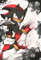 Shadow the hedgehog by EsbelleXD - fanart, badass, male/male, shadow the hedgehog, sonicforces