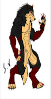 Shadow Cross by ShadowCross1 - male, dire wolf, poseing, fursonas, clean art