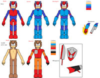 Aviur the Bionic Hedgehog by xXRexTheHuskyXx - nude, male, exposed, hedgehog, armor, hair, reference, scars, red eyes, blue eyes, red fur, blue fur, bionic, brown fur, sonic fan characters