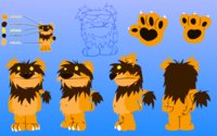 Tangui the lion sheet by Toxicoow - lion, chub, chubby, fluffy, lions, males