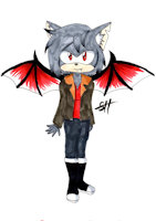 Damian the vampire bat by JessyHarinezumi - male, bat, vampire, sonic the hedgehog, sonic fan character, vampire bat