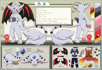 Fursona RS by MinhPu - kemono, bunny, shota, butt, wolf, male, rabbit, reference sheet, wings, reference, long tail, pure, hybird, bloody rabbit