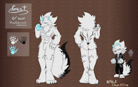 [RefSheet] Gust by KitKatChunKiss - wolf, male, white, biker, poly, gust, kitkatchunkiss
