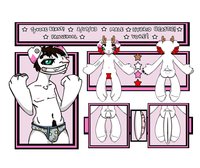 Ty"vore" Beast by thatdogsakiller - male, reference sheet, monster, vore, axolotl, beast, sparkledog, glamfur, white stag, thatdogsakiller, dogo aregentino, treeing walker coonhound, european hare