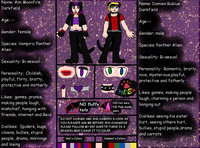 Ami and Damien Reference Sheet by AmiDarkfield - twins, girl, boy, female, male, panther, twin, vampire, brother, siblings, sister, sheet, ref, reference, neko, witch, refsheet, vampiric, damien, moonfire, panthers, ami, darkfield, rubius