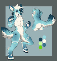 Kain the Wusky by SindergEmber - male, hybrid, wusky