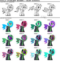 Stella Starlight Designs by CaptRicoSakara - female, horse, mare, pony, uniform, star trek, my little pony: friendship is magic, 29th century