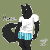 Maverick P1 by coldpeachcup - wolf, male, underwear, muscle, male/solo, underwear bulge
