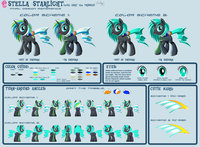 Stella Starlight REFERENCE by CaptRicoSakara - female, pony, unicorn, uniform, sci fi, star trek, crossover, my little pony: friendship is magic, star fleet, 29th century, stella starlight