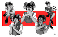Character Sheet by LorenceLacy - male, faun