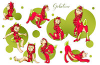 Gelatine by LorenceLacy - male, anthro, feral, jelly
