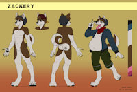 Zackery's Ref Sheet by igglypou - husky, male