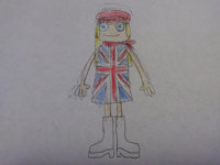 Chloe Connery by Prentis65 - girl, female, scarf, dress, human, boots, neckerchief, england, white boots, gogo boots, go-go boots