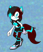 Unknown the wolf by Paigetheunicorn - female, mobian wolf