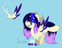 Evening Harmony by Paigetheunicorn - female, pegasus, draconequus, mlpoc, fluttercord, next gen