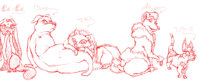 .:MY GIRLS:. by redhand62INK - dog, females, girl, girls, female, dogs, character