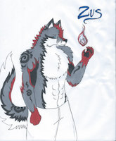 Zus De La Luna by Rumble - wolf, male, moon, character sheet, the, of, prince, lands, 18th, elizaqwa, moonlands, zus