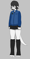 Oni by EaterOfSnacks - male, school, skink