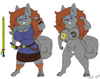 Talen's Mama by talon2point0 - dog, milf, elkhound, golden sirens