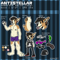 Hey Cutie by HyEight - male, corgi