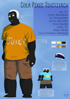 Cola Pikec Tihititach by Starrbar - comic, male, reference sheet, alien, character sheet, hermaphrodite, oc, webcomic, original character, black steel, all the worlds a roulette, atwar, alltheworldsaroulette, male-aligned, cola pikec tihititach