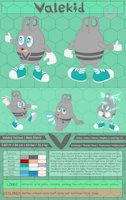 Valekid Character Sheet (SFW) by valedraws - male, character reference, pokesona, elekid